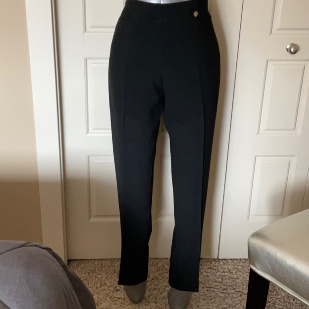 VERSACE COLLECTION SLIM FIT BLACK DRESS PANT SIZE: 10.